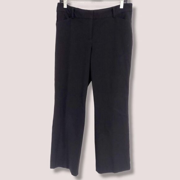 Talbots Black Pants Sz 12P Dressy Business Darkacademia‎ Goth Professor Corpcore - Picture 1 of 8